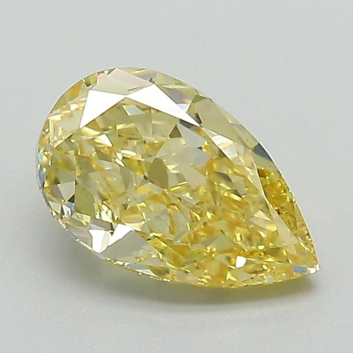 1.45 Ct. Fancy Intense  Yellow Pear Lab Grown Diamond