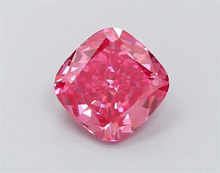 1.17 Ct. Fancy Vivid  Pink Cushion Lab Grown Diamond