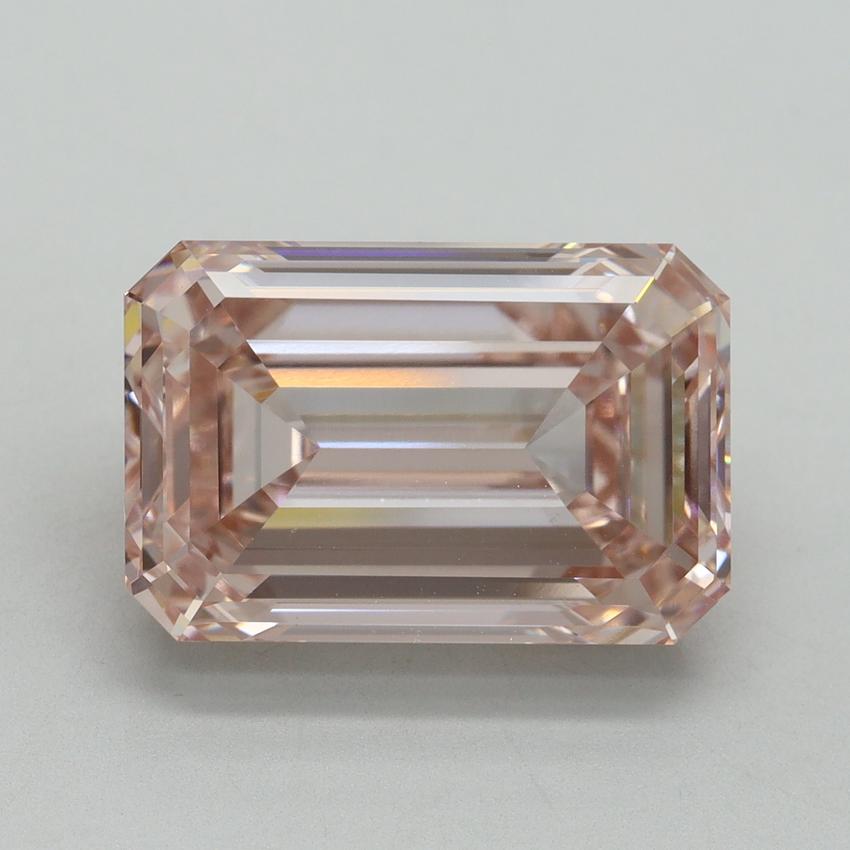 8.02 Ct. Fancy Intense Pink Emerald Lab Grown Diamond