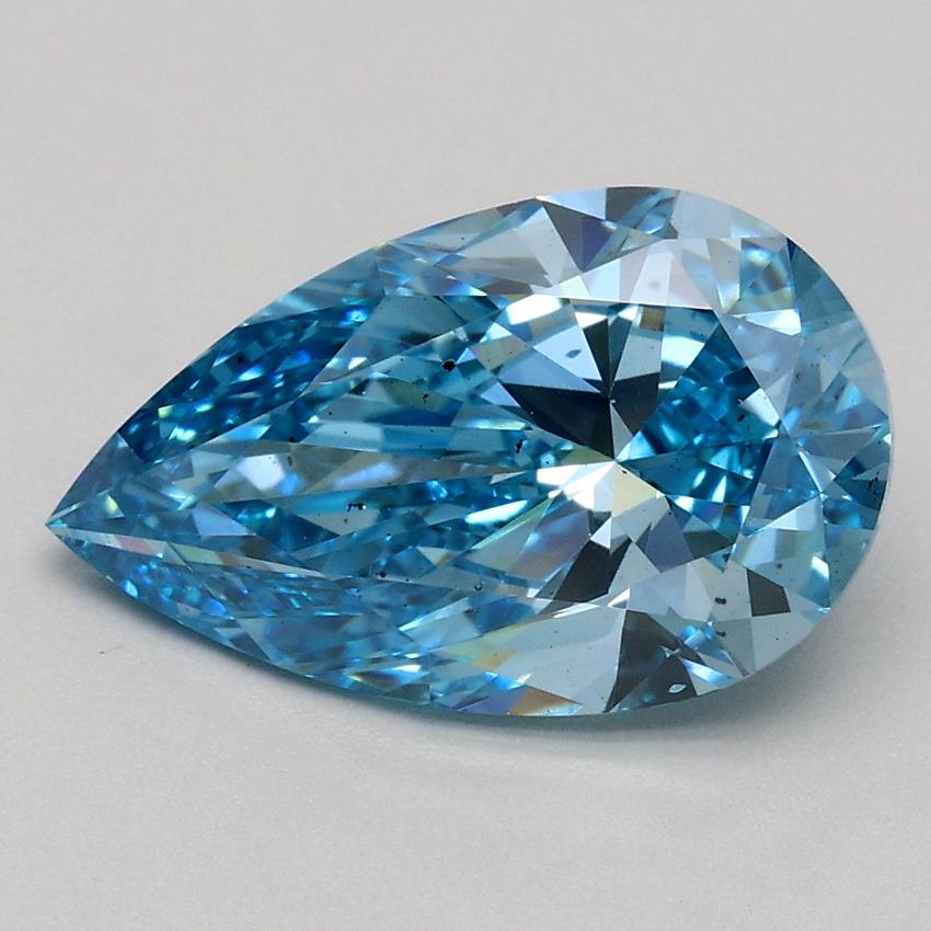1.99 Ct. Fancy Vivid Blue Pear Lab Grown Diamond