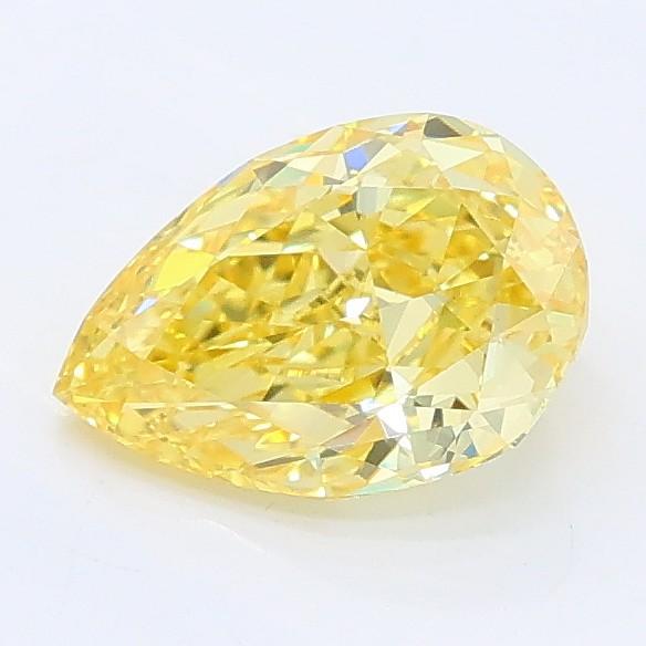 1.03 Ct. Fancy Vivid Yellow Pear Lab Grown Diamond