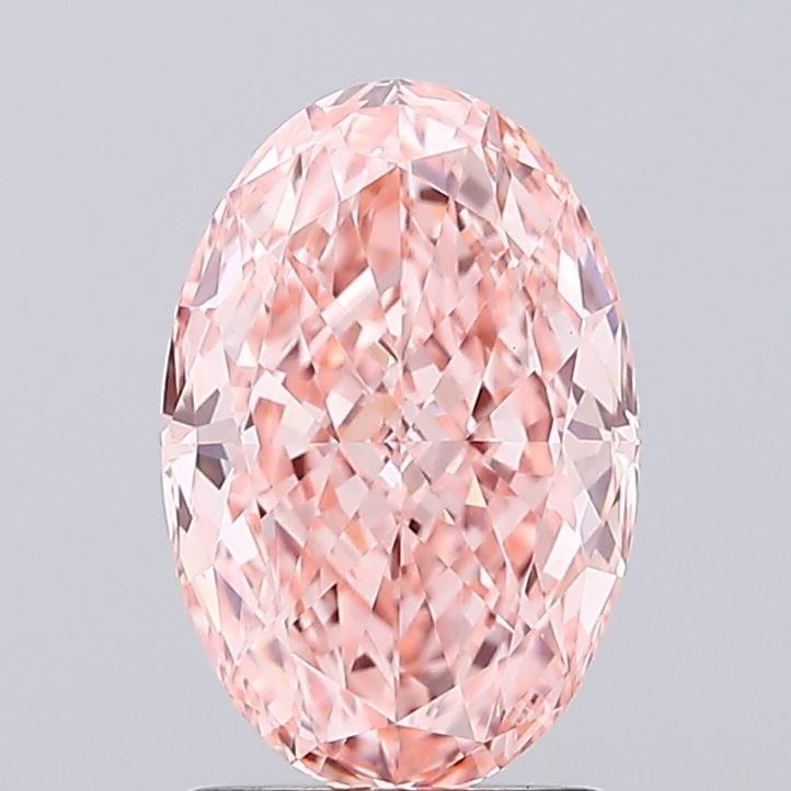 1.54 Ct. Fancy Vivid Pink Oval Lab Grown Diamond
