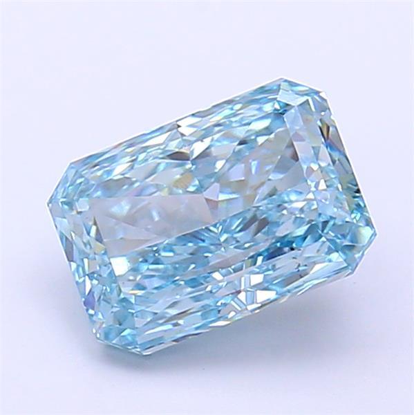 1.81 Ct. Fancy Vivid Blue Radiant Lab Grown Diamond