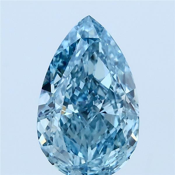 2.06 Ct. Fancy Vivid Blue Pear Lab Grown Diamond