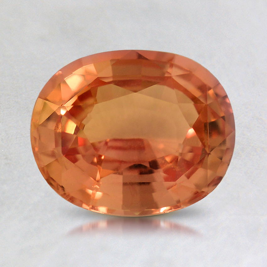 8.0x6.5mm Peach Oval Sapphire