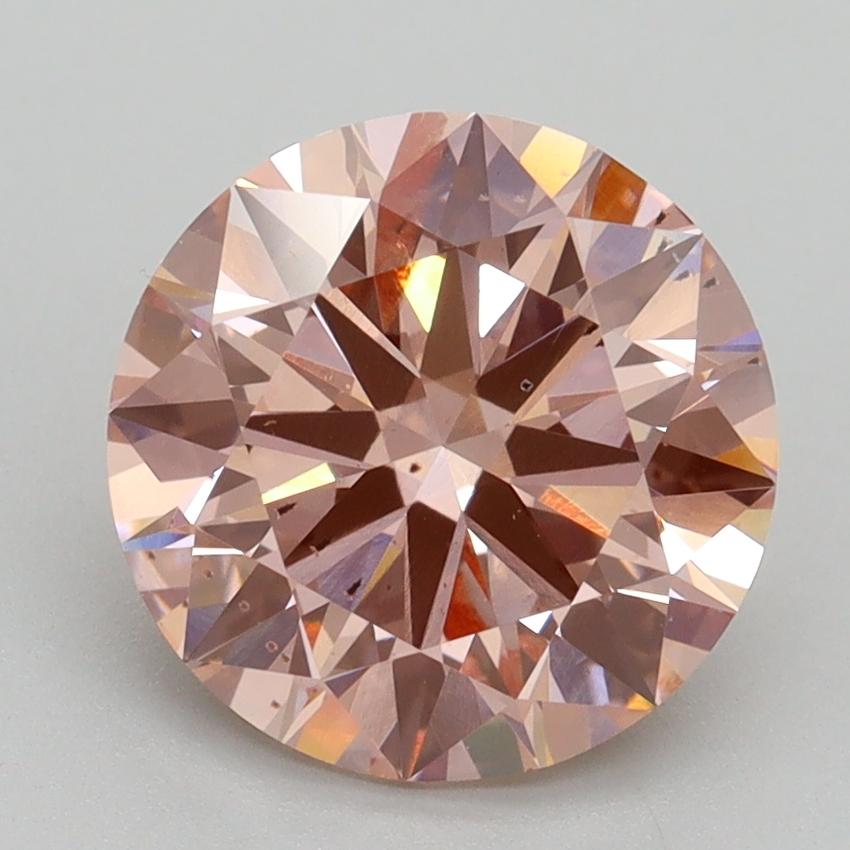 3.01 Ct. Fancy Intense Pink Round Lab Grown Diamond