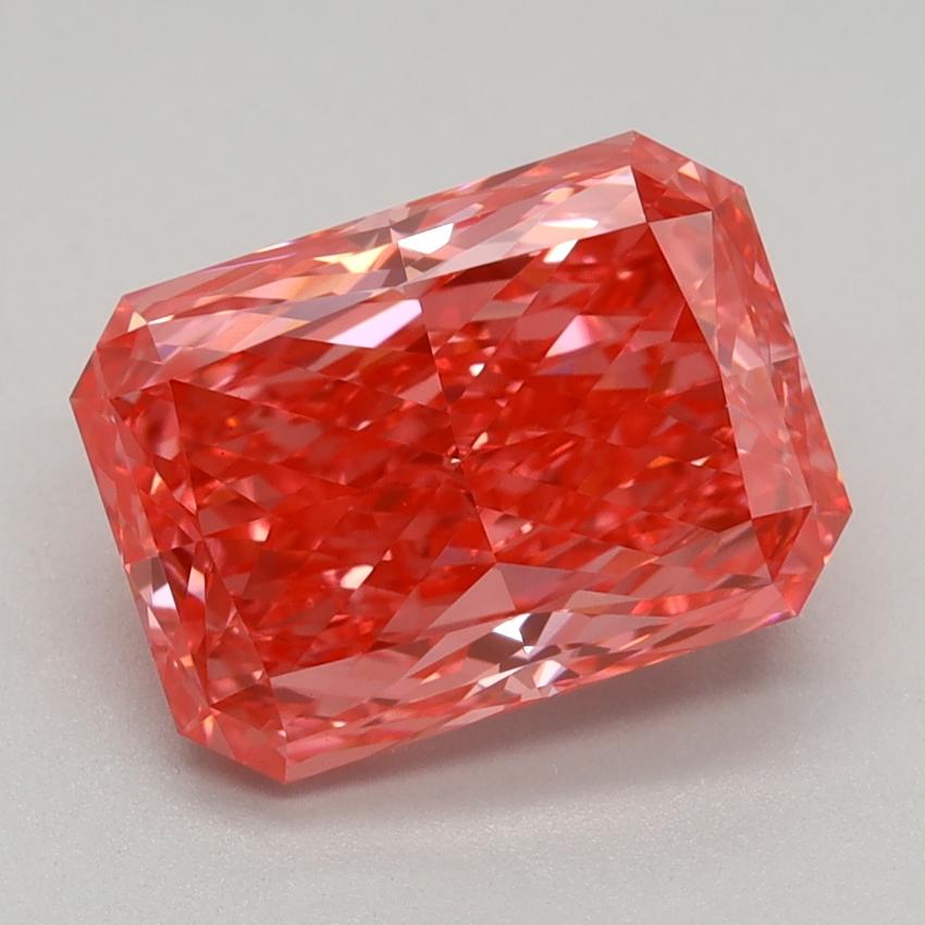 2.07 Ct. Fancy Vivid Pink Radiant Lab Grown Diamond