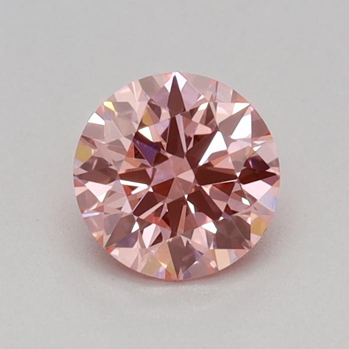 0.32 Ct. Fancy Vivid Pink Round Lab Grown Diamond