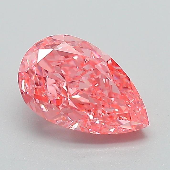1.22 Ct. Fancy Vivid Pink Pear Lab Grown Diamond