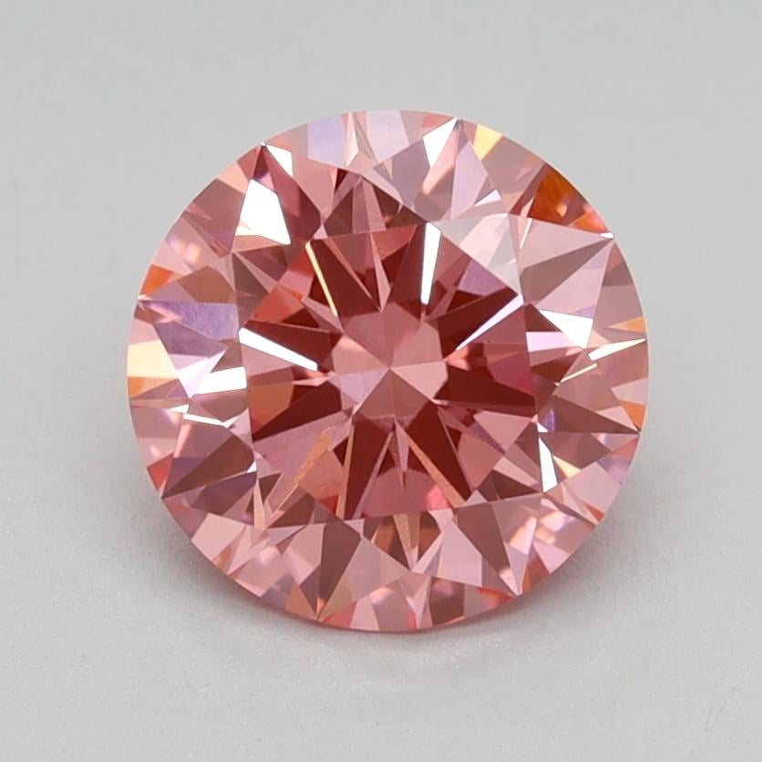 1.14 Ct. Fancy Vivid Pink Round Lab Grown Diamond