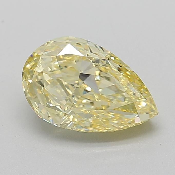 2.12 Ct. Fancy Intense Yellow Pear Lab Grown Diamond