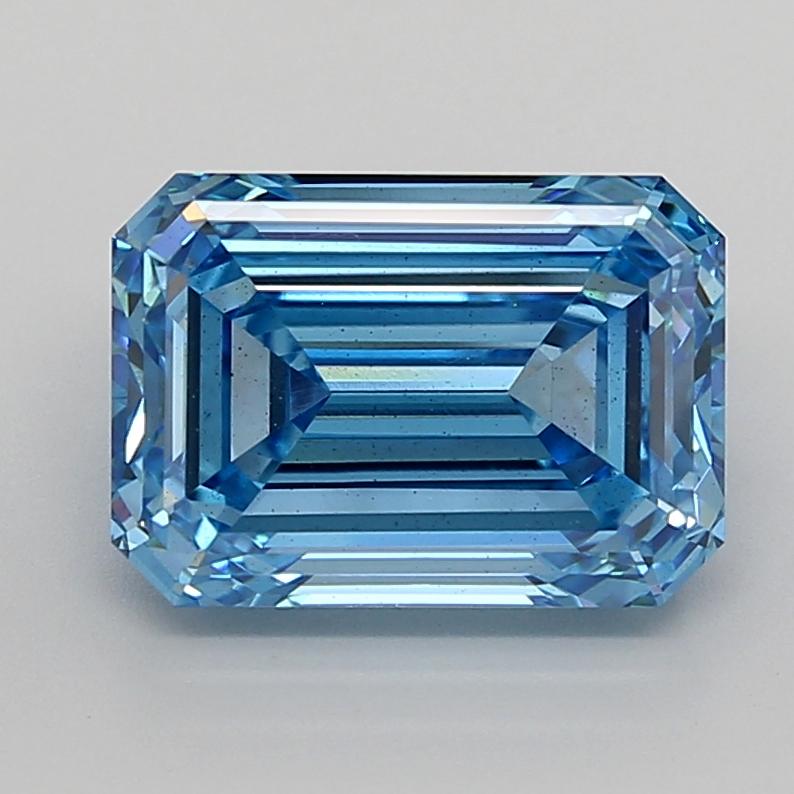 5.00 Ct. Fancy Vivid  Blue Emerald Lab Grown Diamond