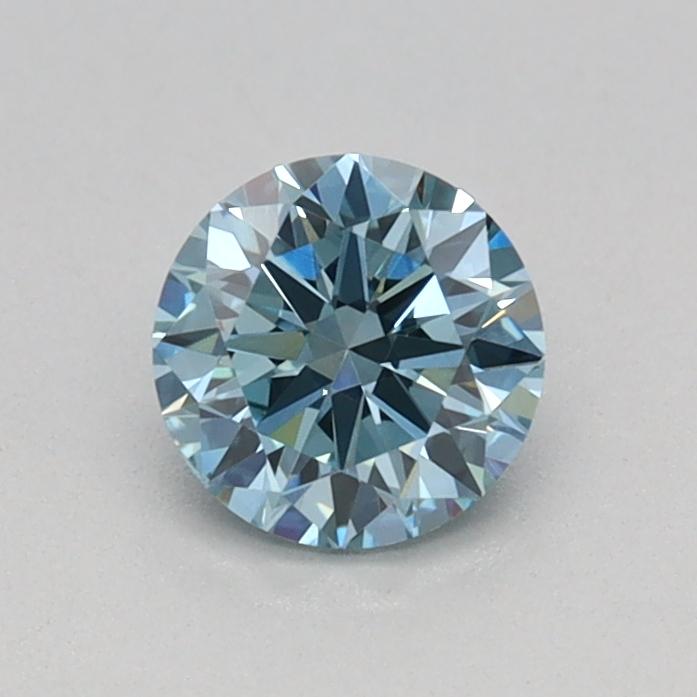 0.39 Ct. Fancy Vivid Blue Round Lab Grown Diamond