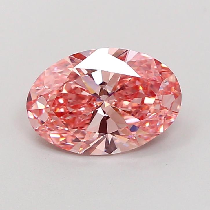 2.01 Ct. Fancy Vivid Pink Oval Lab Grown Diamond