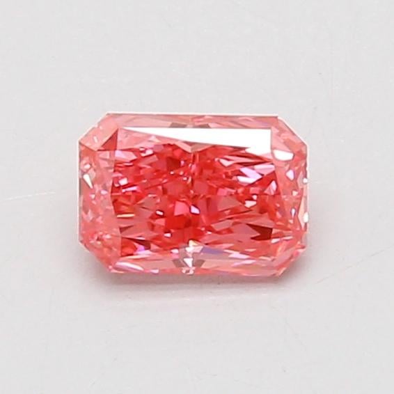 0.53 Ct. Fancy Vivid Pink Radiant Lab Grown Diamond