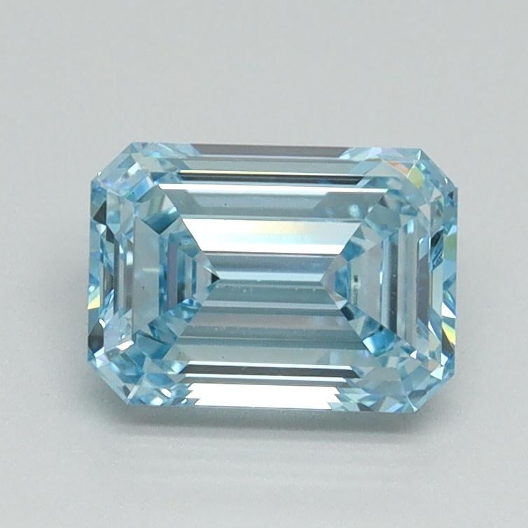 1.19 Ct. Fancy Vivid Blue Emerald Lab Grown Diamond