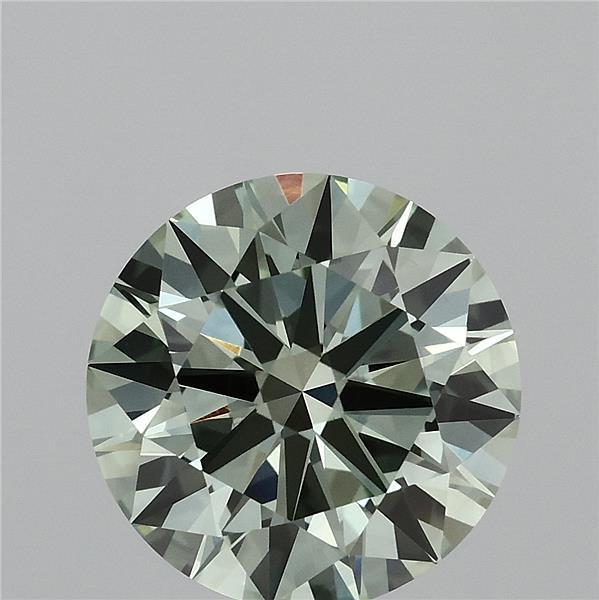 3.52 Ct. Fancy Intense  Green Round Lab Grown Diamond