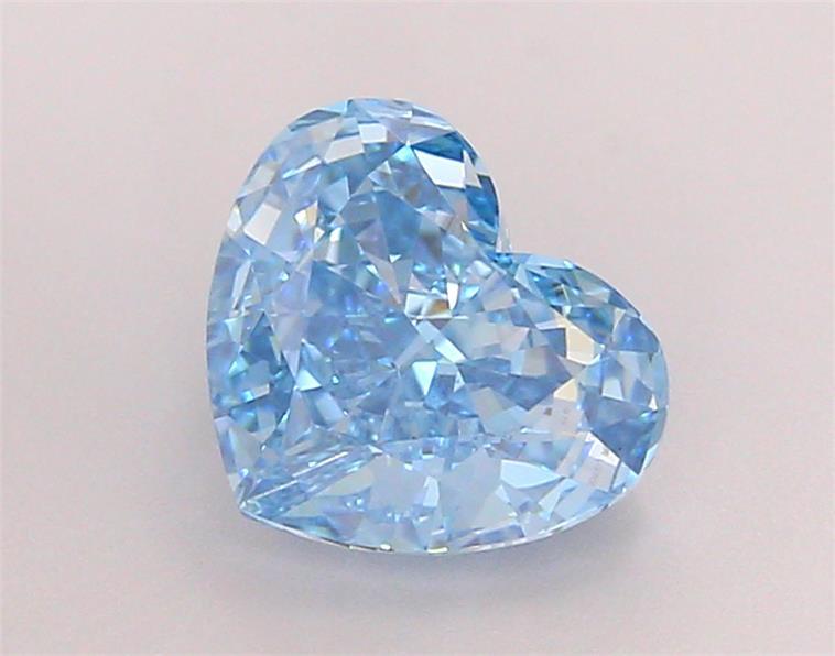 2.00 Ct. Fancy Vivid  Blue Heart Lab Grown Diamond
