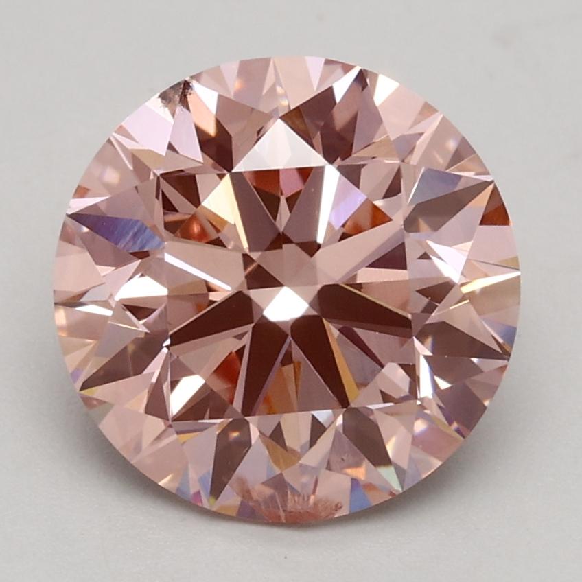 2.14 Ct. Fancy Intense Pink Round Lab Grown Diamond