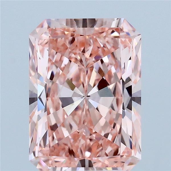 3.02 Ct. Fancy Vivid Pink Radiant Lab Grown Diamond