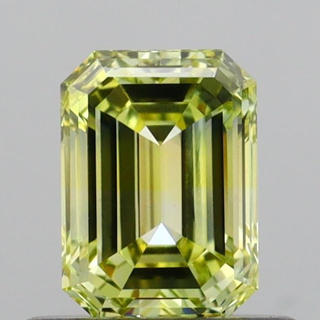 0.59 Ct. Fancy Yellow Emerald Lab Grown Diamond