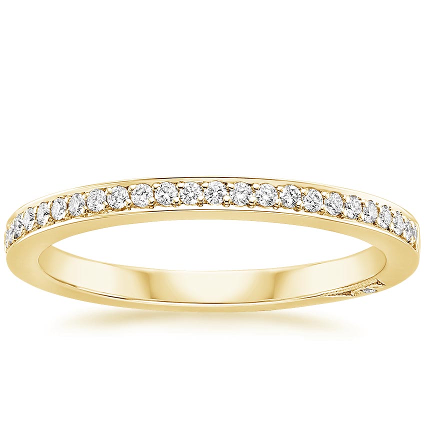 18K Yellow Gold Tacori Dantela Diamond Ring (1/8 ct. tw.), large top view
