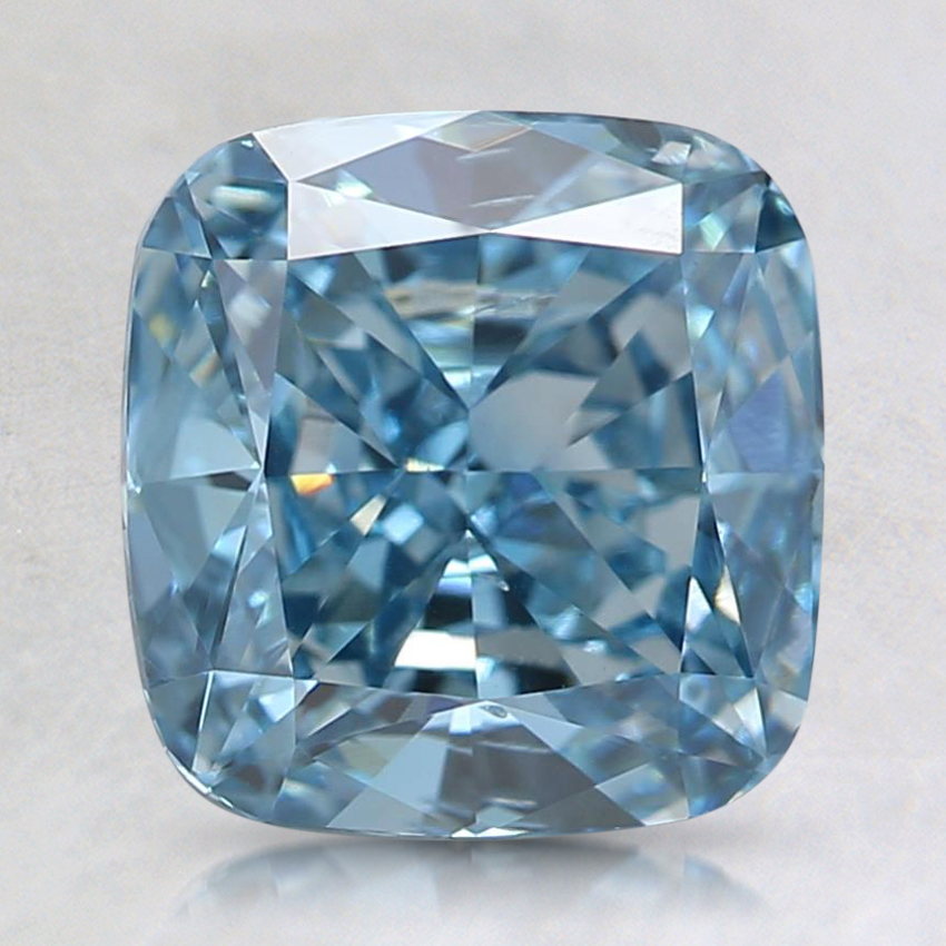 2.01 Ct. Fancy Intense Blue Cushion Lab Created Diamond