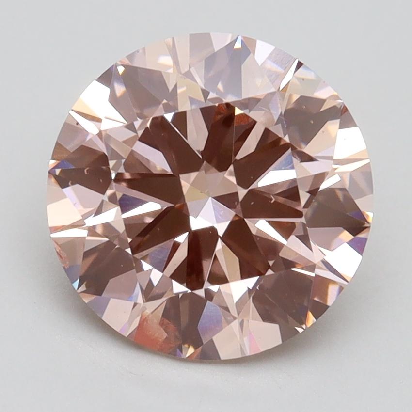 2.95 Ct. Fancy Intense Pink Round Lab Grown Diamond