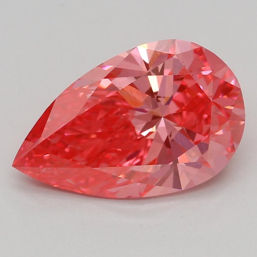 1.55 Ct. Fancy Vivid Pink Pear Lab Grown Diamond