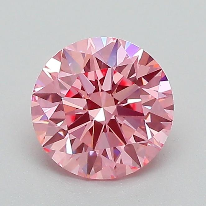 1.03 Ct. Fancy Vivid Pink Round Lab Grown Diamond