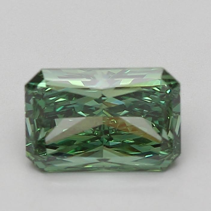 2.10 Ct. Fancy Vivid Green Radiant Lab Grown Diamond