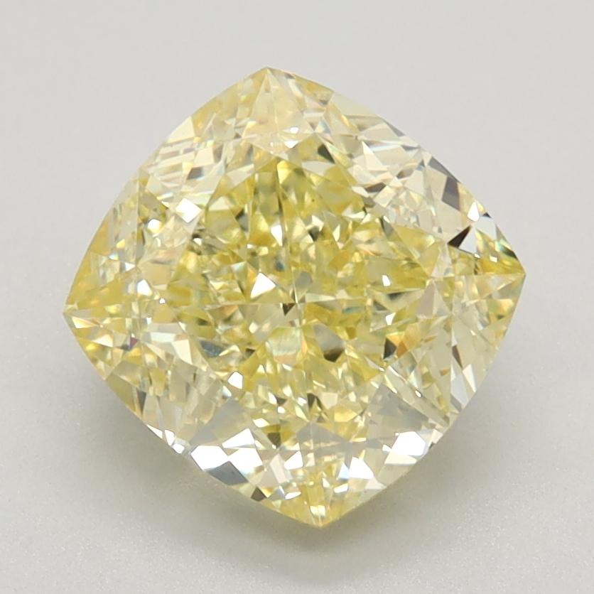 2.23 Ct. Fancy Intense Yellow Cushion Lab Grown Diamond