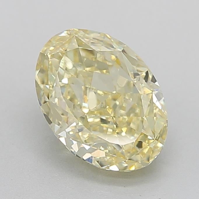 2.84 Ct. Fancy Intense Yellow Oval Lab Grown Diamond