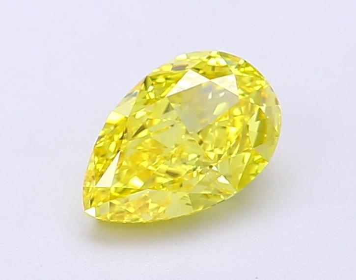 1.05 Ct. Fancy Vivid Yellow Pear Lab Grown Diamond
