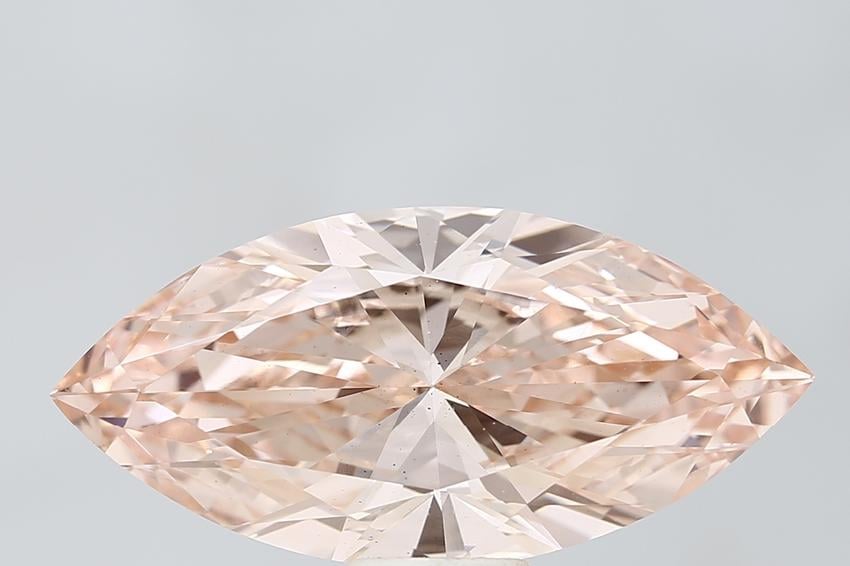 10.02 Ct. Fancy Vivid Pink Marquise Lab Grown Diamond