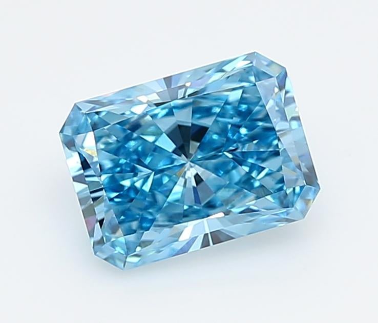 1.53 Ct. Fancy Vivid  Blue Radiant Lab Grown Diamond