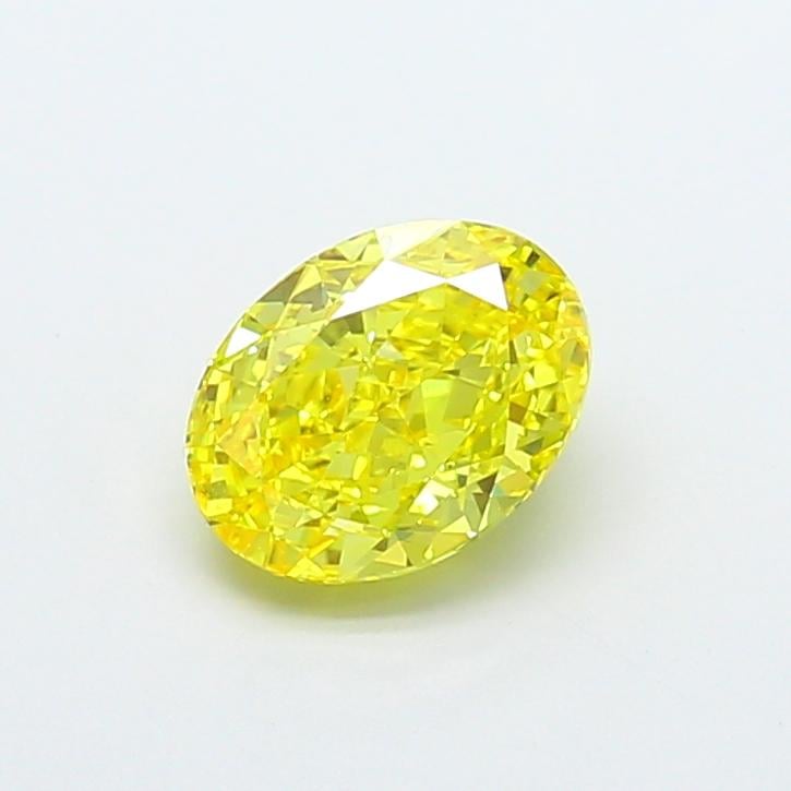 2.07 Ct. Fancy Vivid  Yellow Oval Lab Grown Diamond