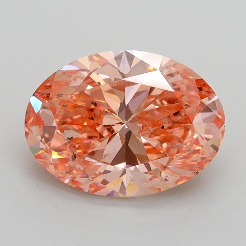2.01 Ct. Fancy Vivid Pink Oval Lab Grown Diamond