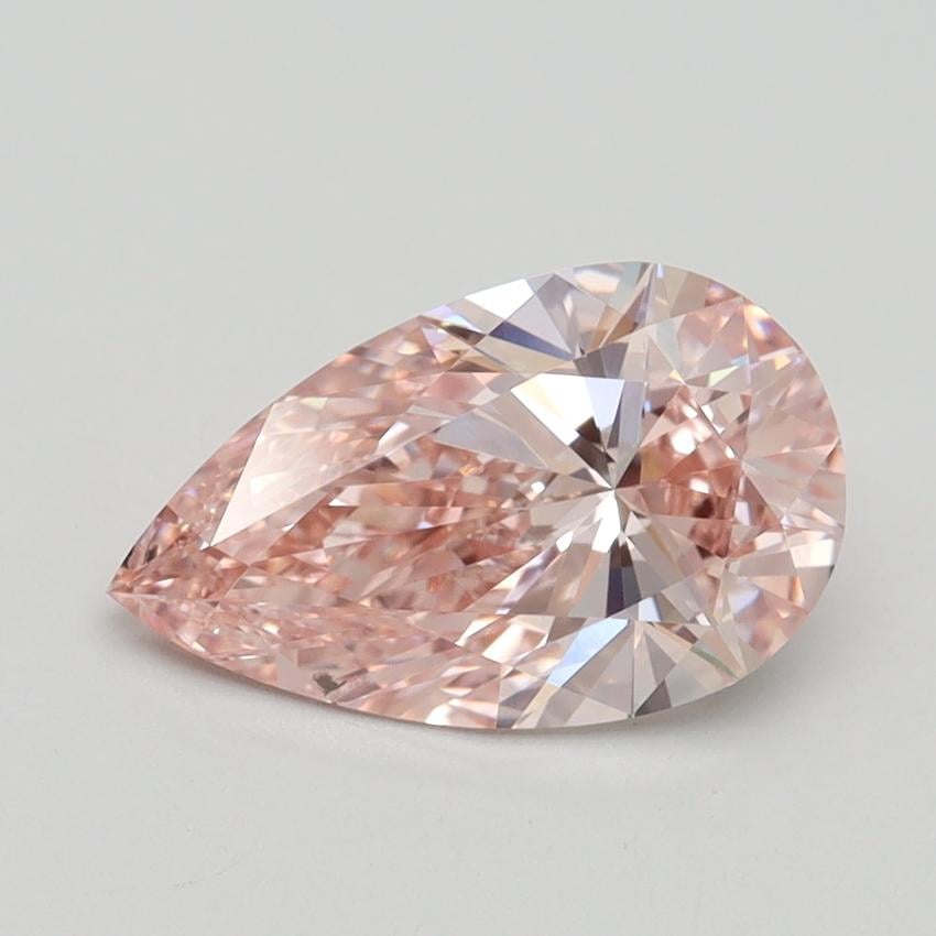 1.78 Ct. Fancy Intense Pink Pear Lab Grown Diamond