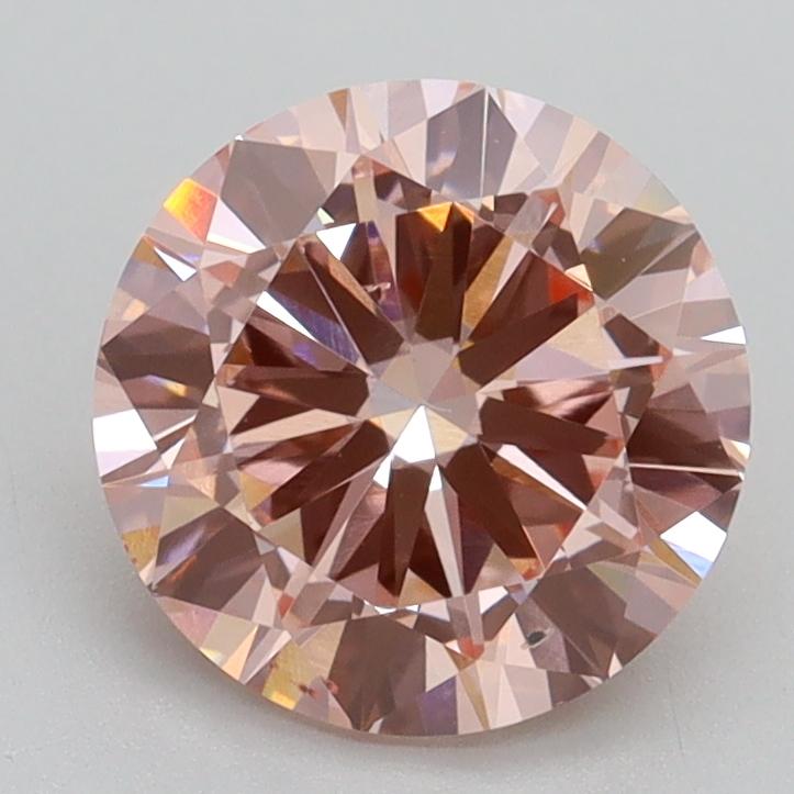 2.00 Ct. Fancy Intense Pink Round Lab Grown Diamond