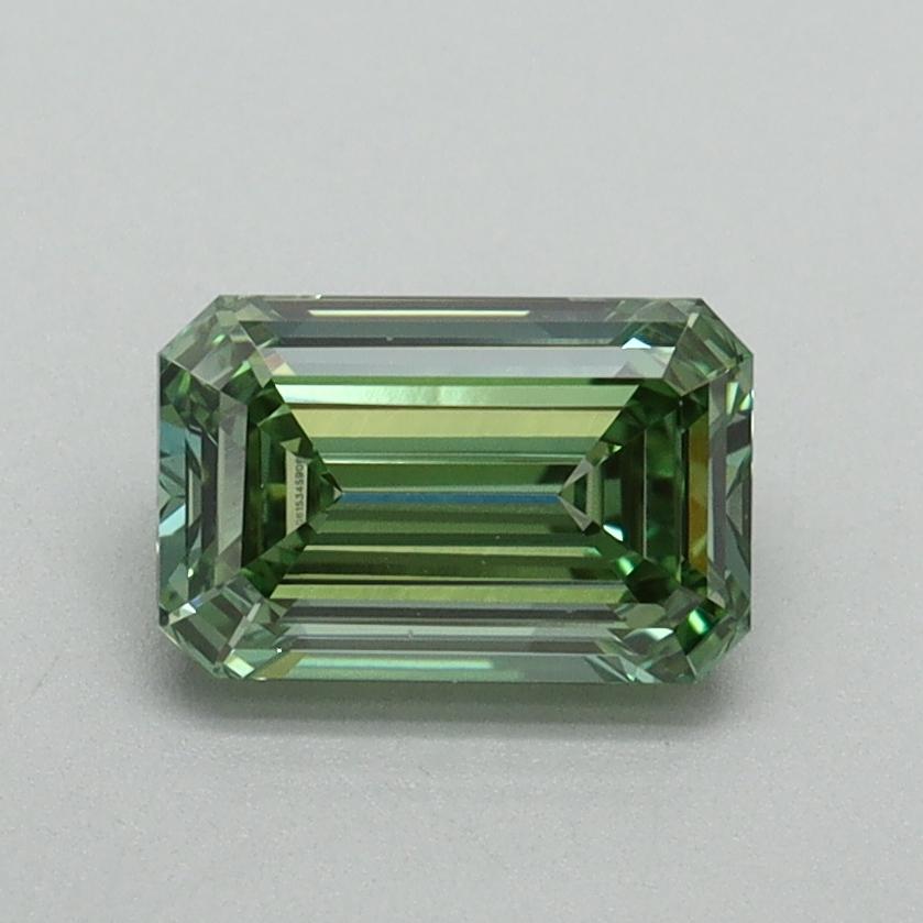 1.00 Ct. Fancy Vivid Green Emerald Lab Grown Diamond