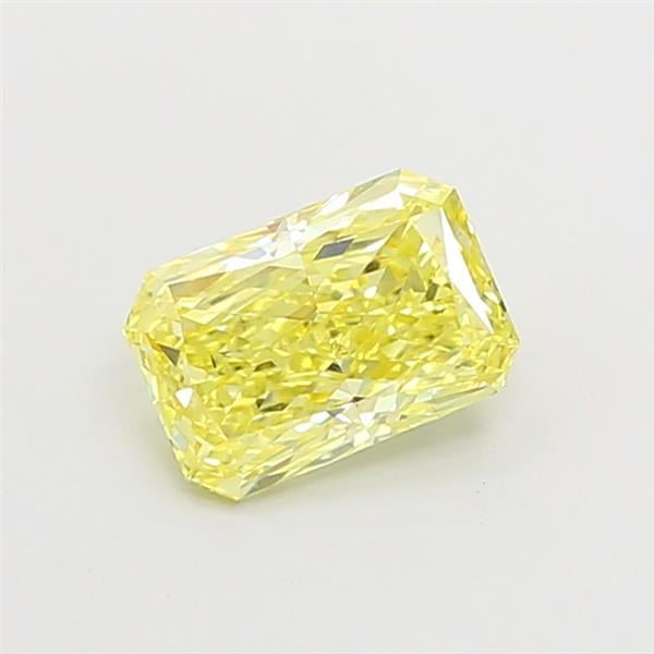 0.91 Ct. Fancy Vivid Yellow Radiant Lab Grown Diamond