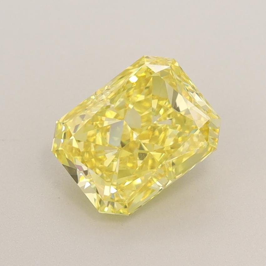 1.21 Ct. Fancy Vivid  Yellow Radiant Lab Grown Diamond