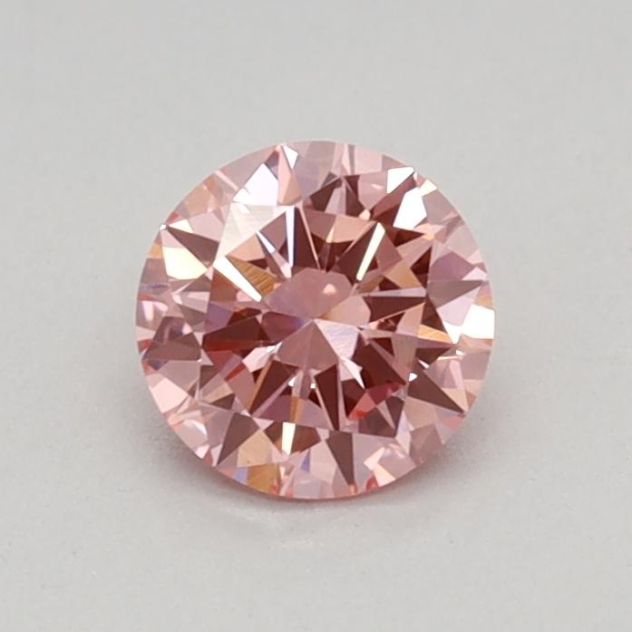 0.40 Ct. Fancy Vivid Pink Round Lab Grown Diamond