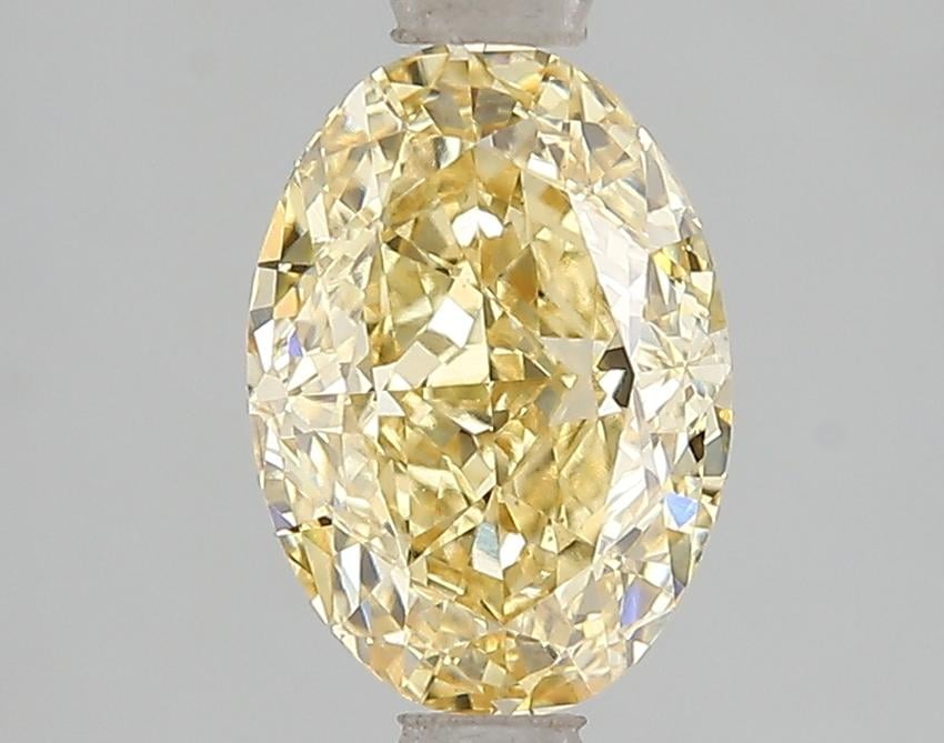 2.10 Ct. Fancy Vivid Yellow Oval Lab Grown Diamond