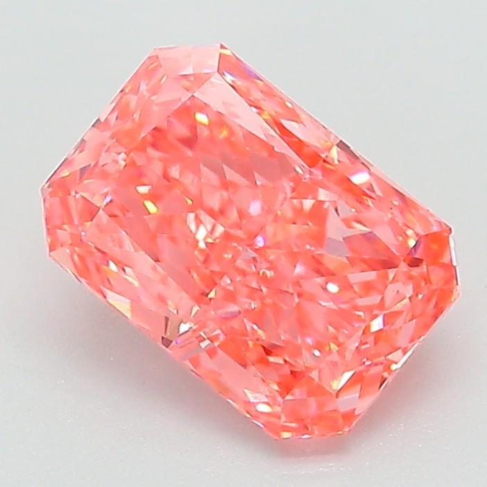 1.55 Ct. Fancy Vivid Pink Radiant Lab Grown Diamond