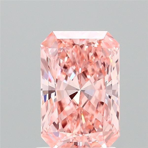1.52 Ct. Fancy Vivid Pink Radiant Lab Grown Diamond
