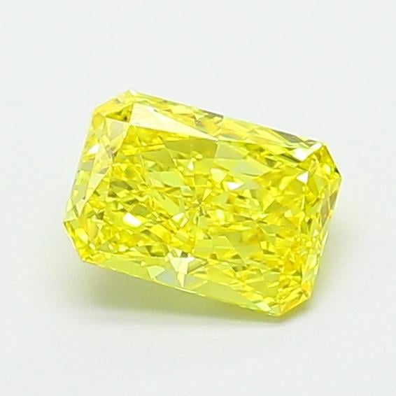 0.85 Ct. Fancy Vivid  Yellow Radiant Lab Grown Diamond