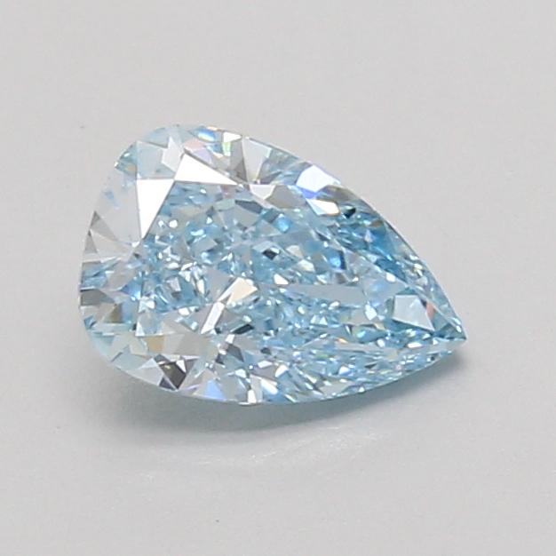 0.97 Ct. Fancy Vivid Blue Pear Lab Grown Diamond