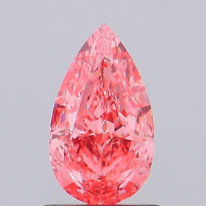 1.05 Ct. Fancy Vivid  Pink Pear Lab Grown Diamond